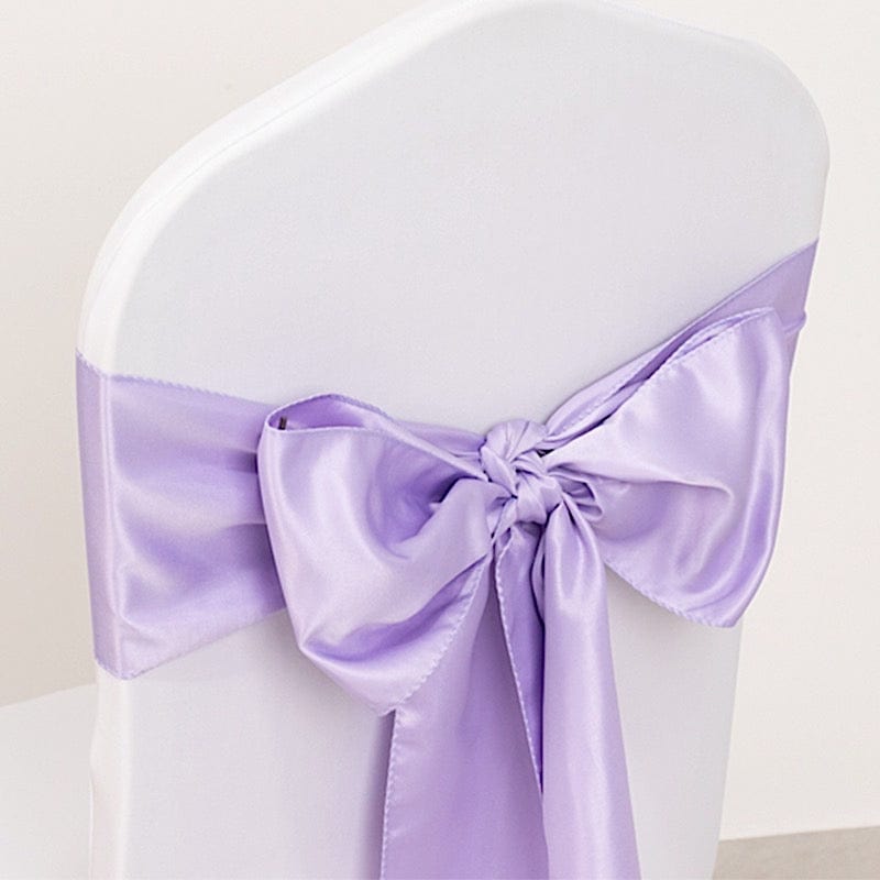 5 Lamour Satin Chair Sashes for Events