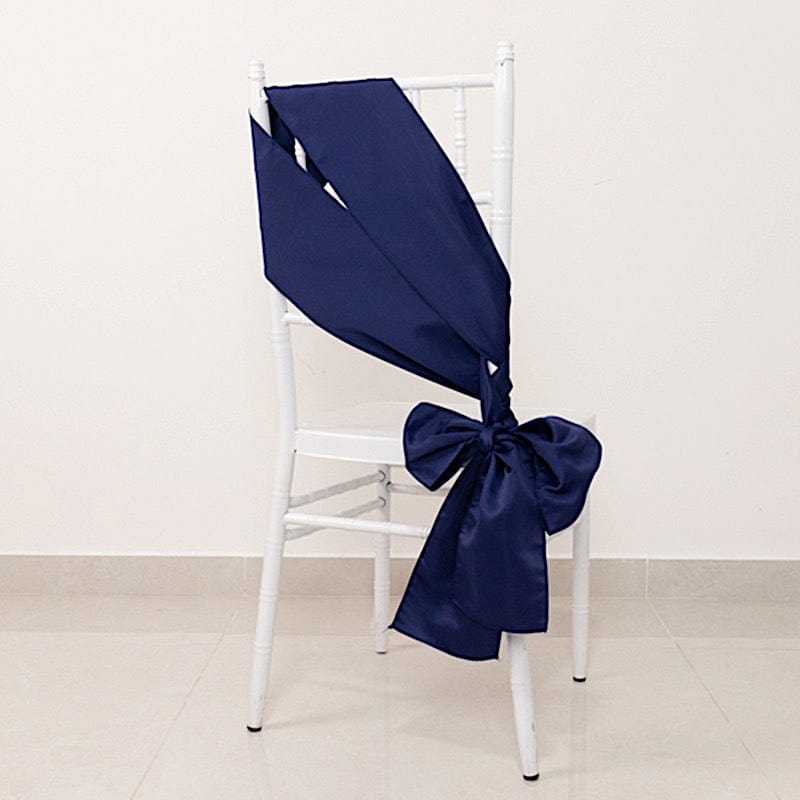 5 Lamour Satin Chair Sashes for Events