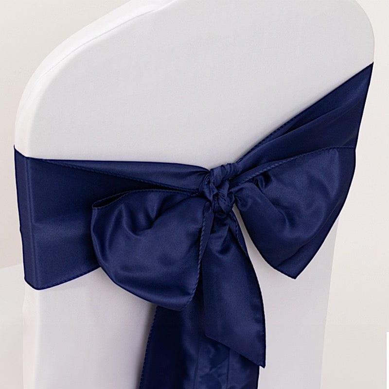5 Lamour Satin Chair Sashes for Events