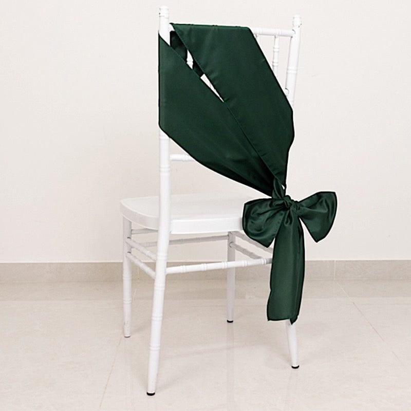 5 Lamour Satin Chair Sashes for Events