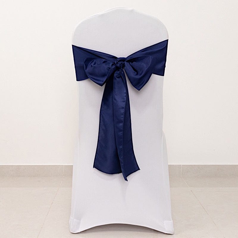 5 Lamour Satin Chair Sashes for Events