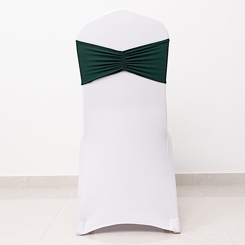 5 Ruffled Spandex Chair Sashes Band