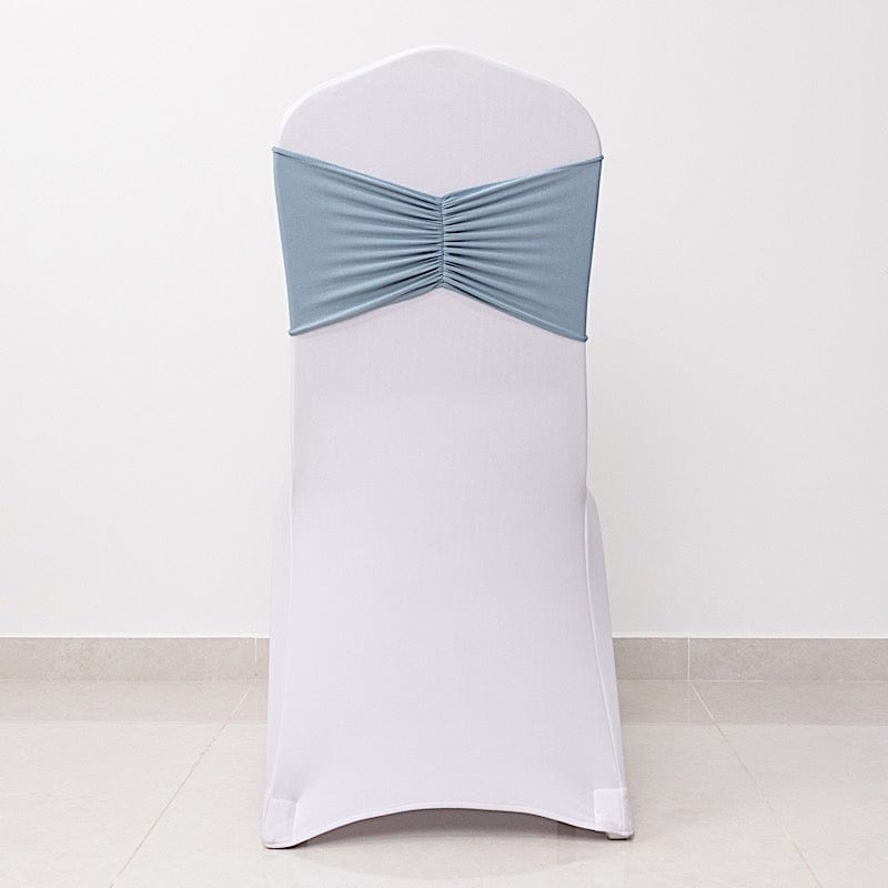 5 Ruffled Spandex Chair Sashes Band