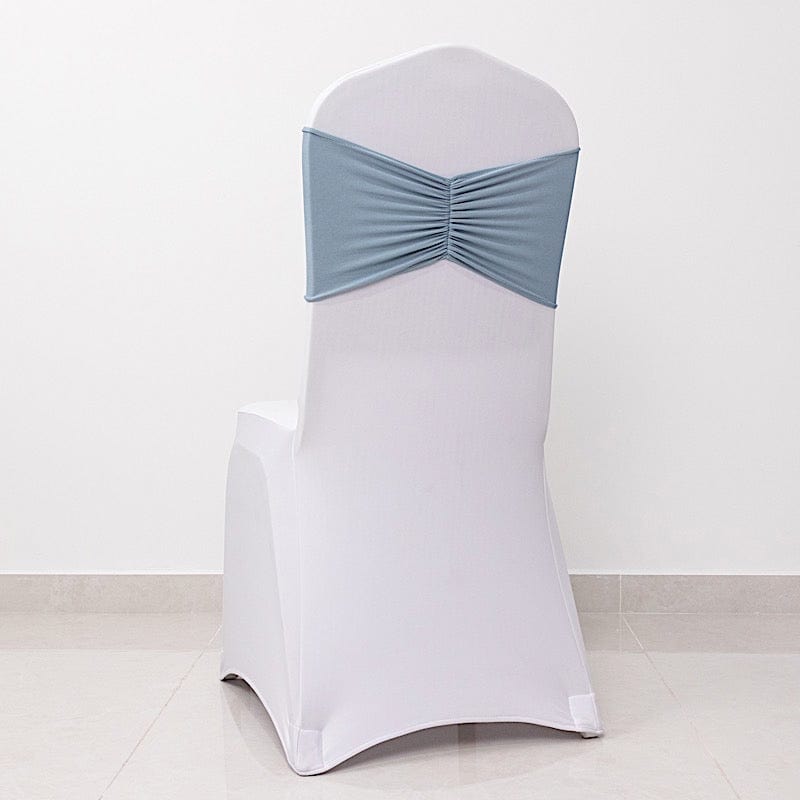 5 Ruffled Spandex Chair Sashes Band