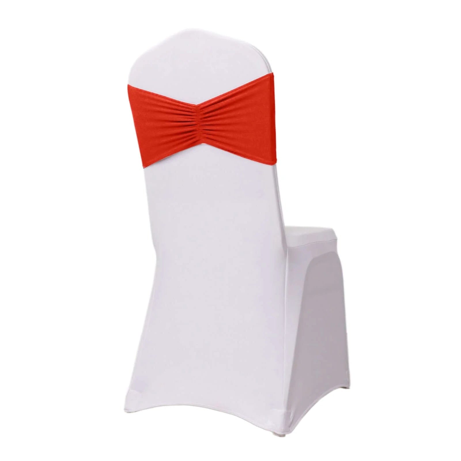 5 Ruffled Spandex Chair Sashes Band