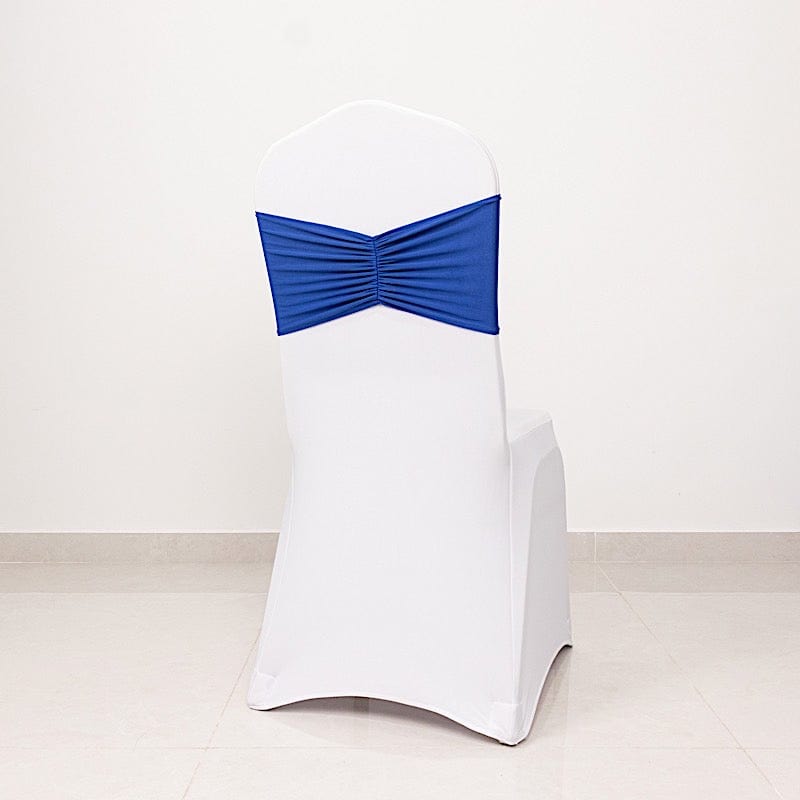 5 Ruffled Spandex Chair Sashes Band