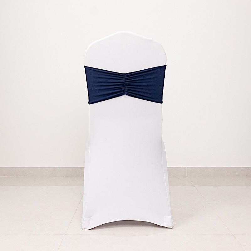 5 Ruffled Spandex Chair Sashes Band