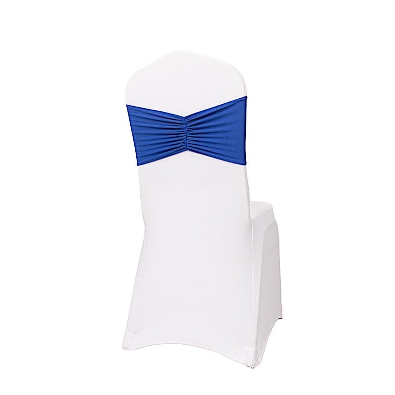 5 Ruffled Spandex Chair Sashes Band