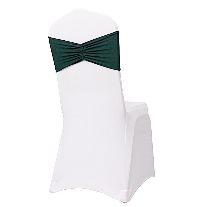 5 Ruffled Spandex Chair Sashes Band