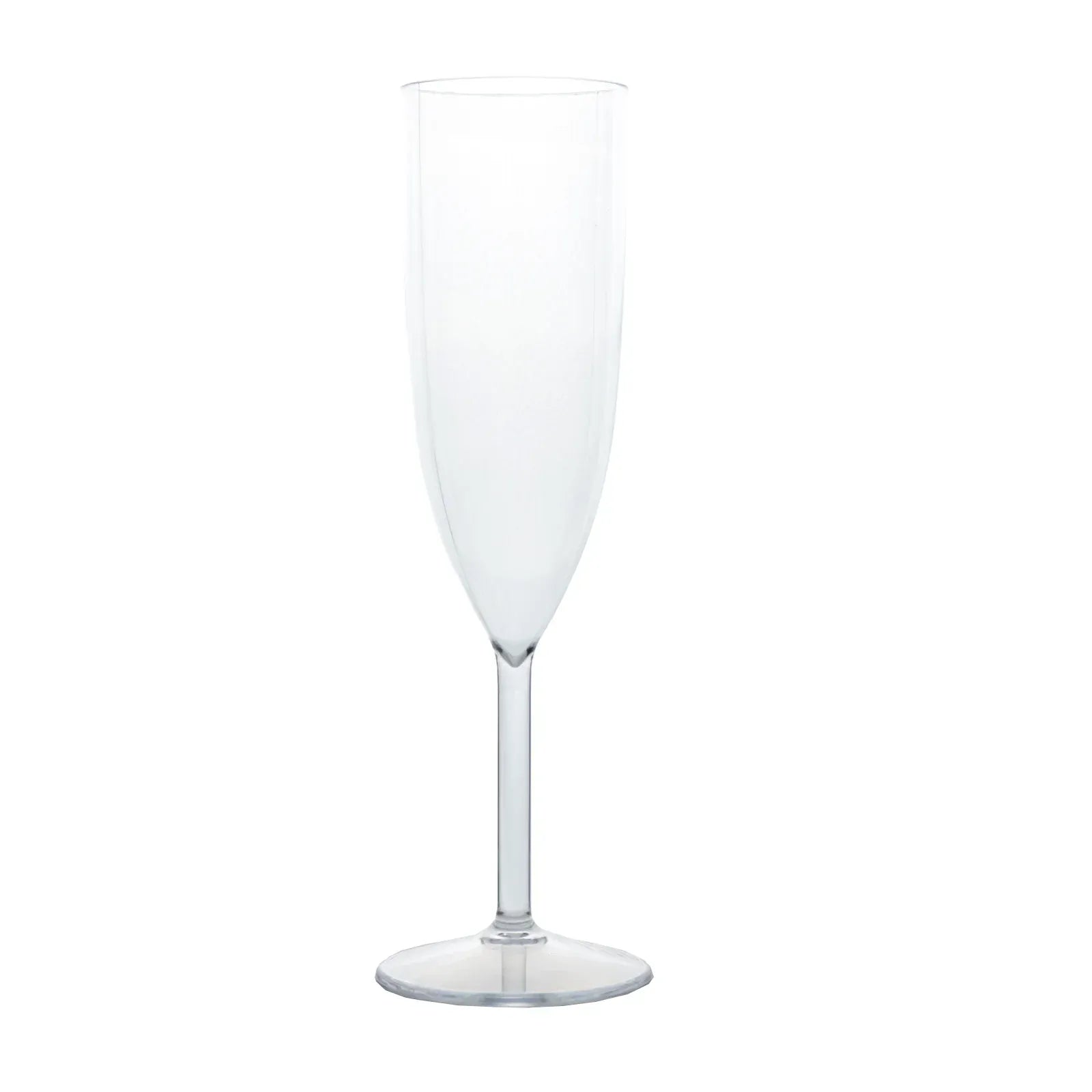 12 Plastic 6 oz Shatterproof Champagne Flutes
