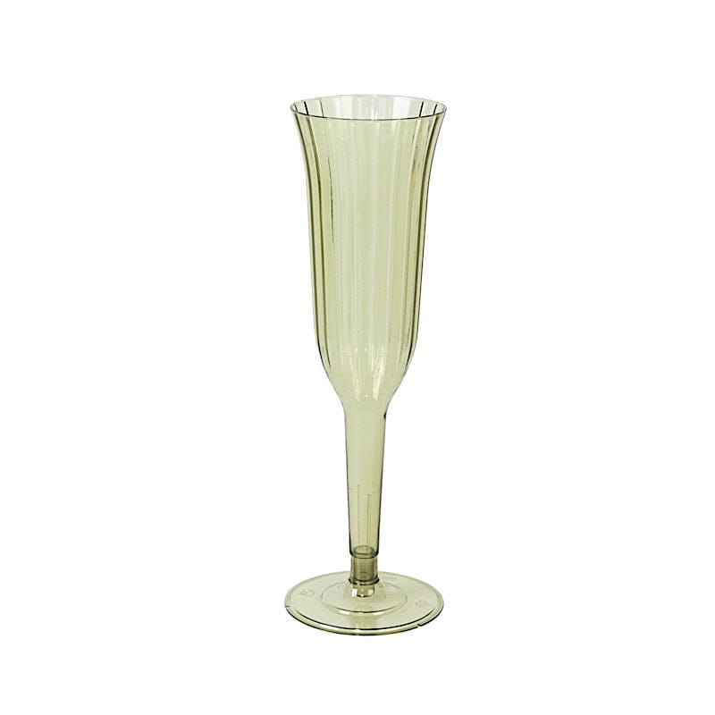 24 pcs 6 oz Disposable Plastic Party Champagne Flutes