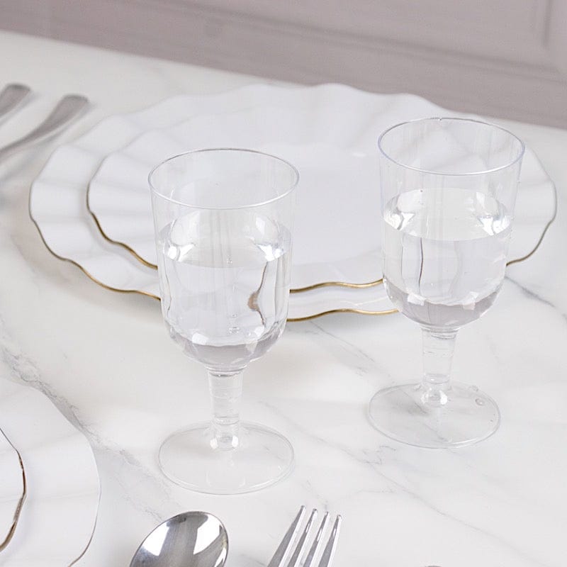 12 pcs 5 oz Disposable Plastic Party Champagne Flutes Glasses