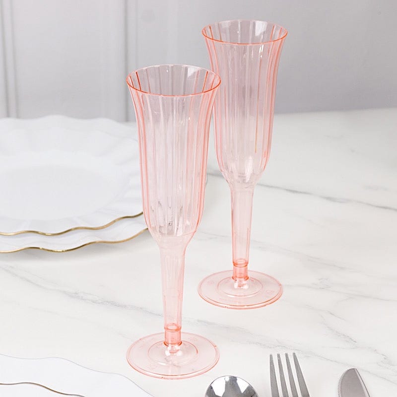 12 pcs 6 oz Disposable Plastic Party Champagne Flutes