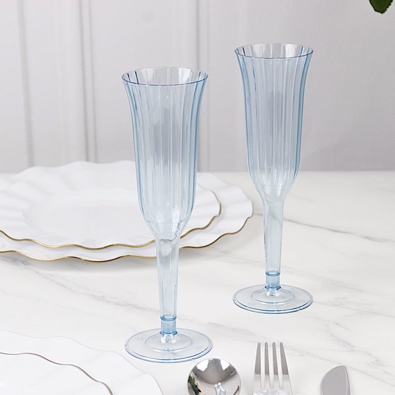 12 pcs 6 oz Disposable Plastic Party Champagne Flutes