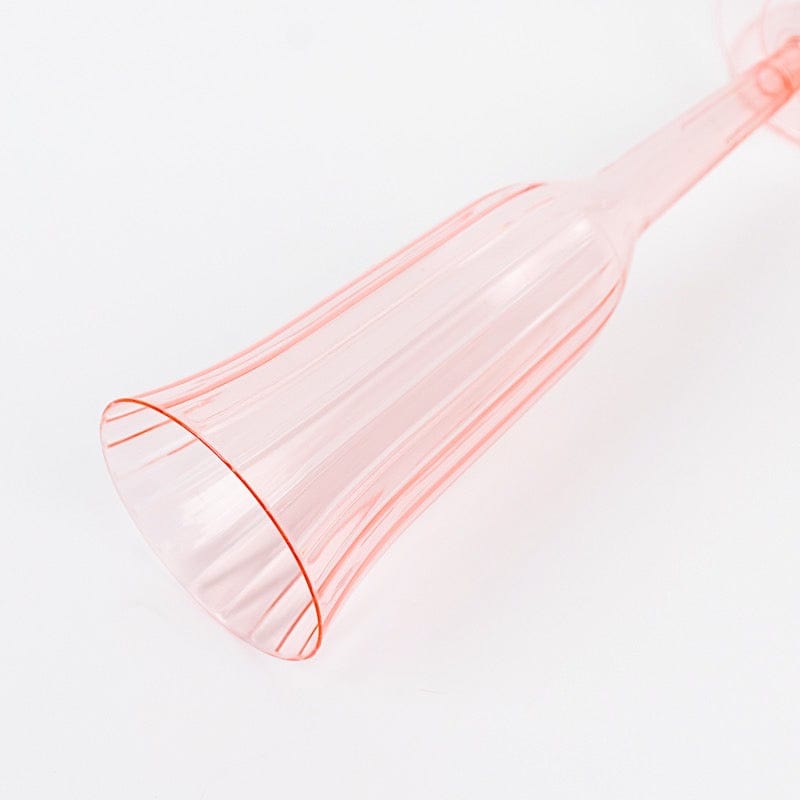 12 pcs 6 oz Disposable Plastic Party Champagne Flutes