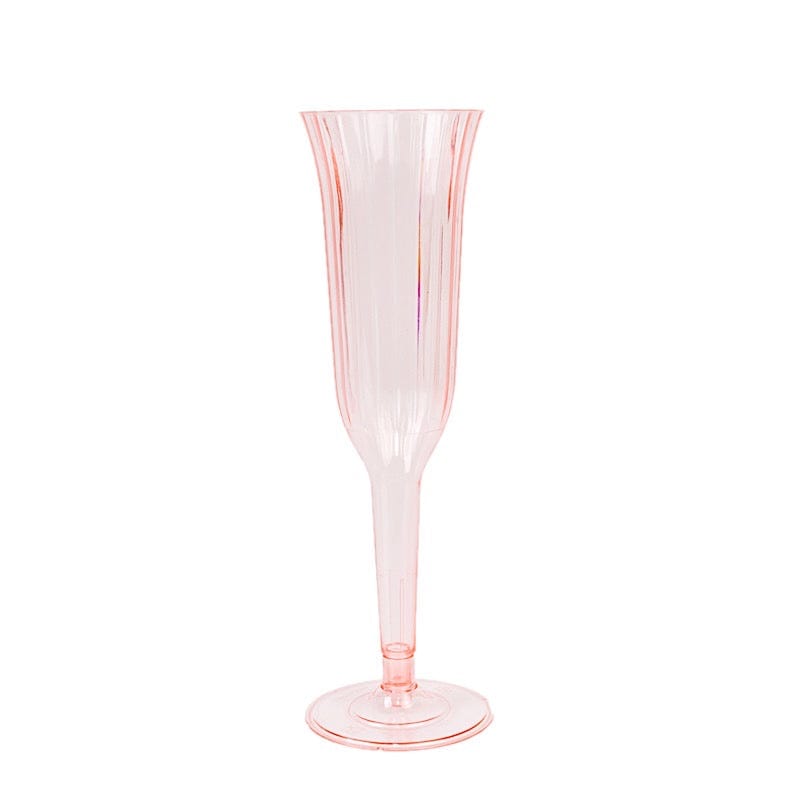 12 pcs 6 oz Disposable Plastic Party Champagne Flutes