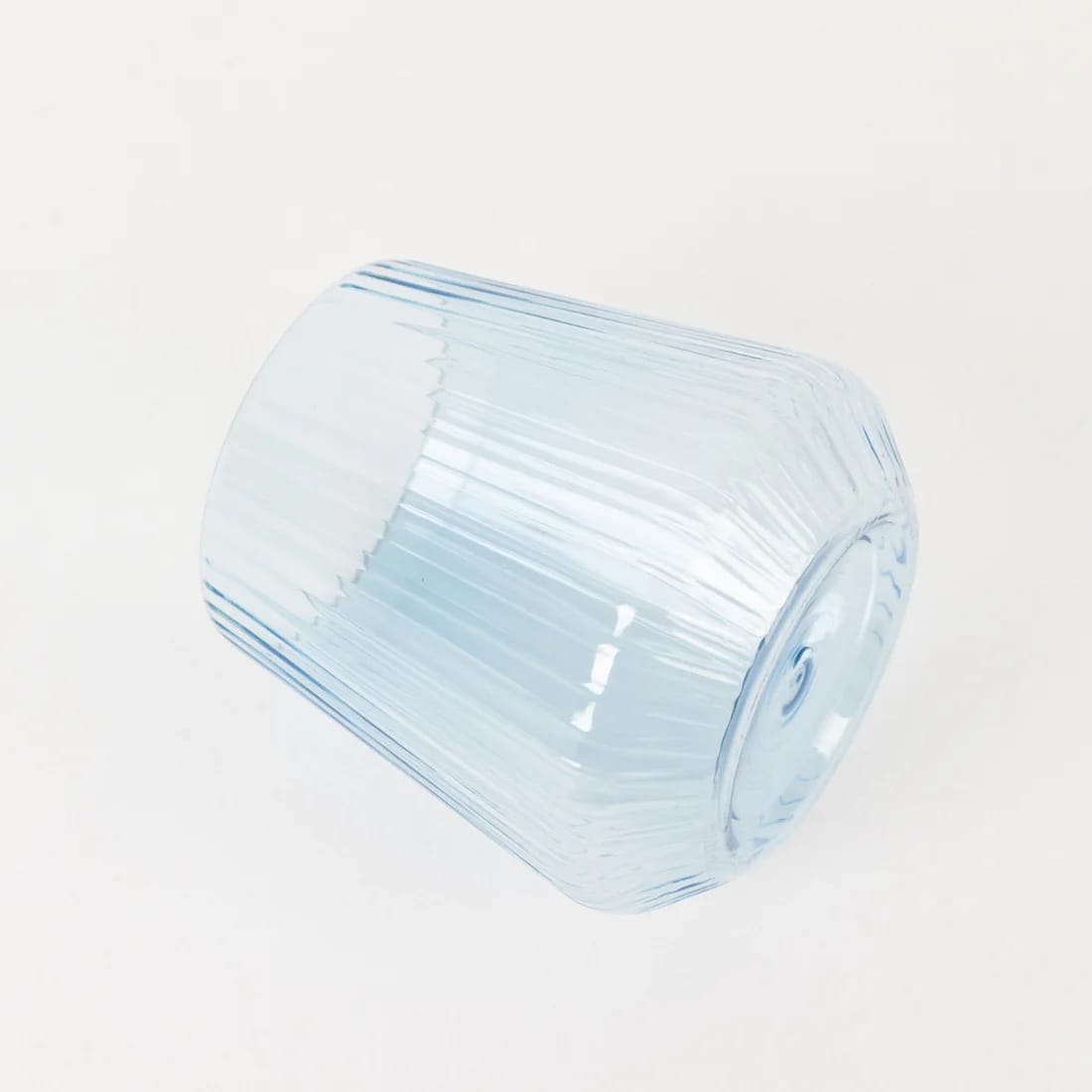 12 Stemless 12 oz Plastic Wine Glasses with Ribbed Design