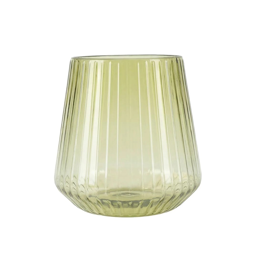 12 Stemless 12 oz Plastic Wine Glasses with Ribbed Design