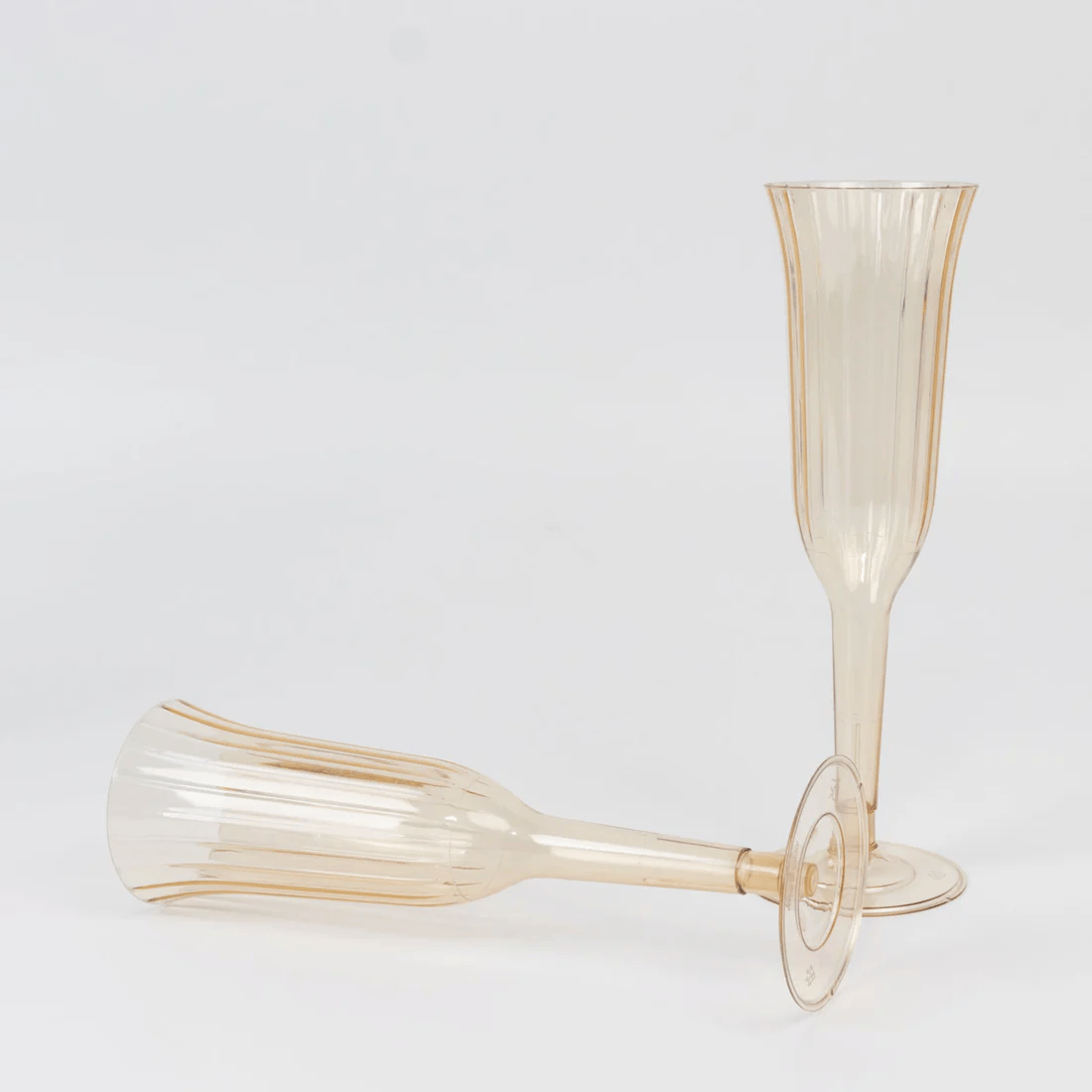 24 pcs 6 oz Disposable Plastic Party Champagne Flutes