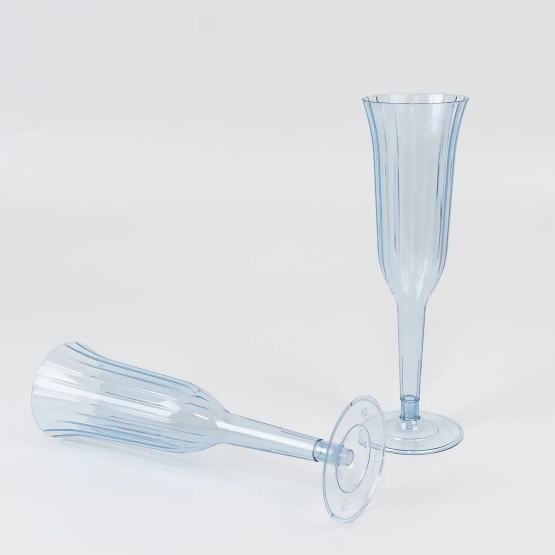 24 pcs 6 oz Disposable Plastic Party Champagne Flutes