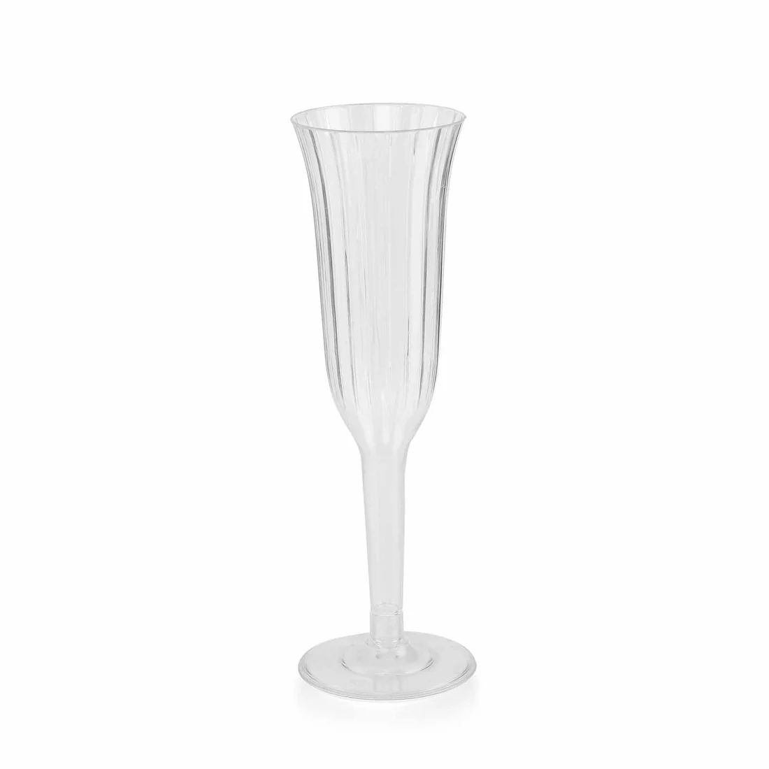 24 pcs 6 oz Disposable Plastic Party Champagne Flutes