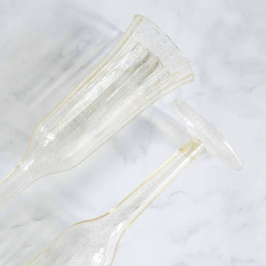 24 pcs 6 oz Disposable Plastic Party Champagne Flutes