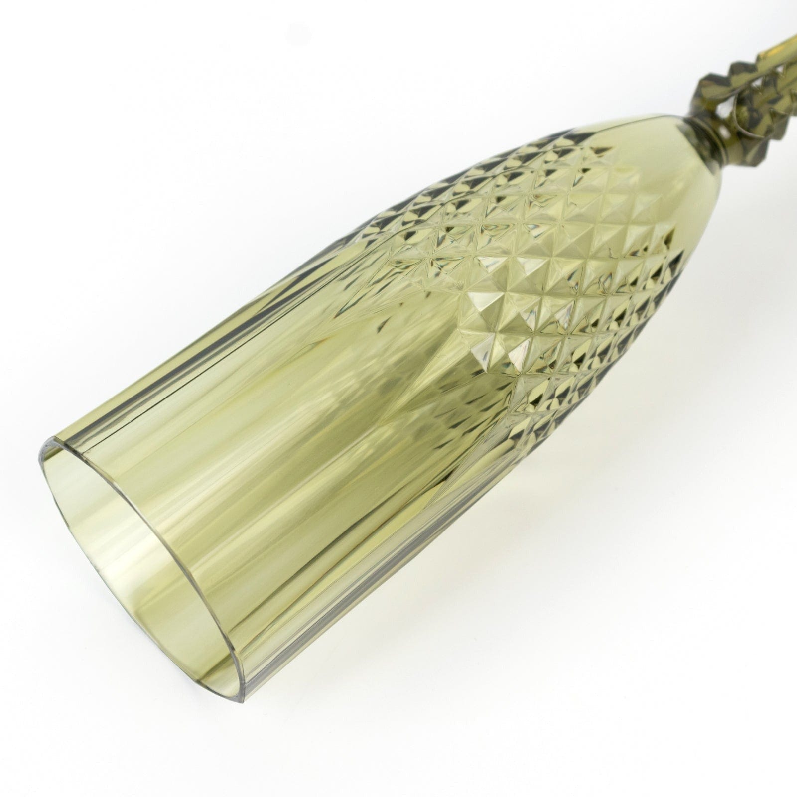 6 Clear 8 oz Crystal Disposable Plastic Party Champagne Flutes