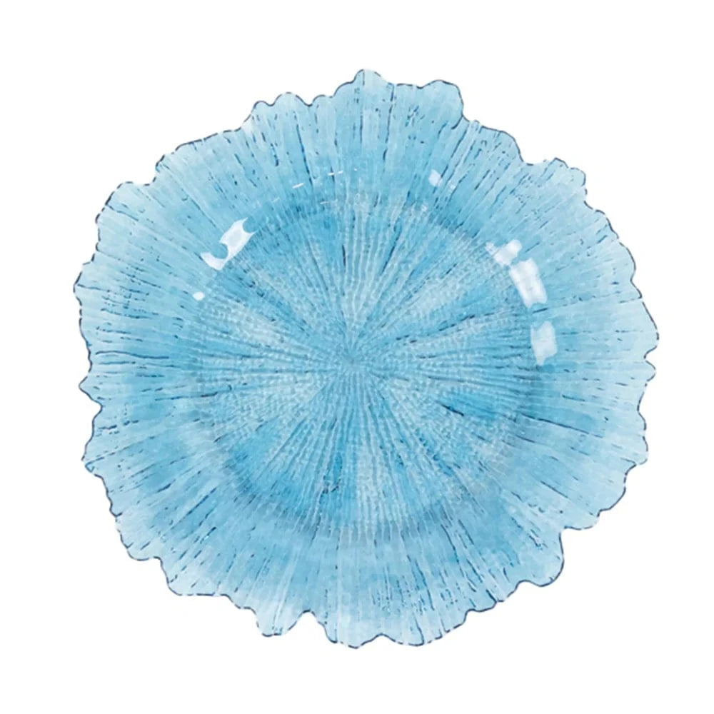 6 pcs 13 in Round Textured Acrylic Charger Plates