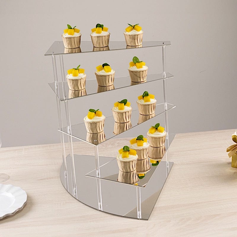 17 in Acrylic Cupcake Display Stand Spiral Stairway Design