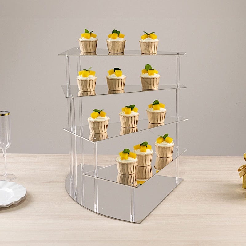 17 in Acrylic Cupcake Display Stand Spiral Stairway Design