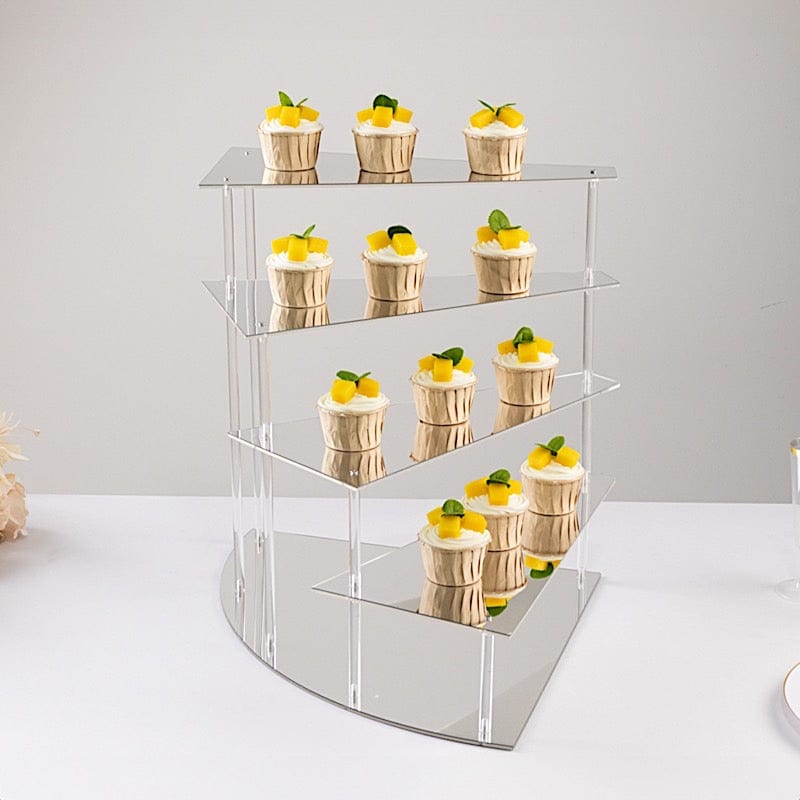 17 in Acrylic Cupcake Display Stand Spiral Stairway Design