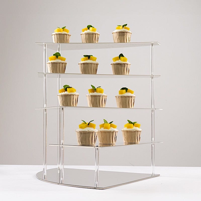 17 in Acrylic Cupcake Display Stand Spiral Stairway Design
