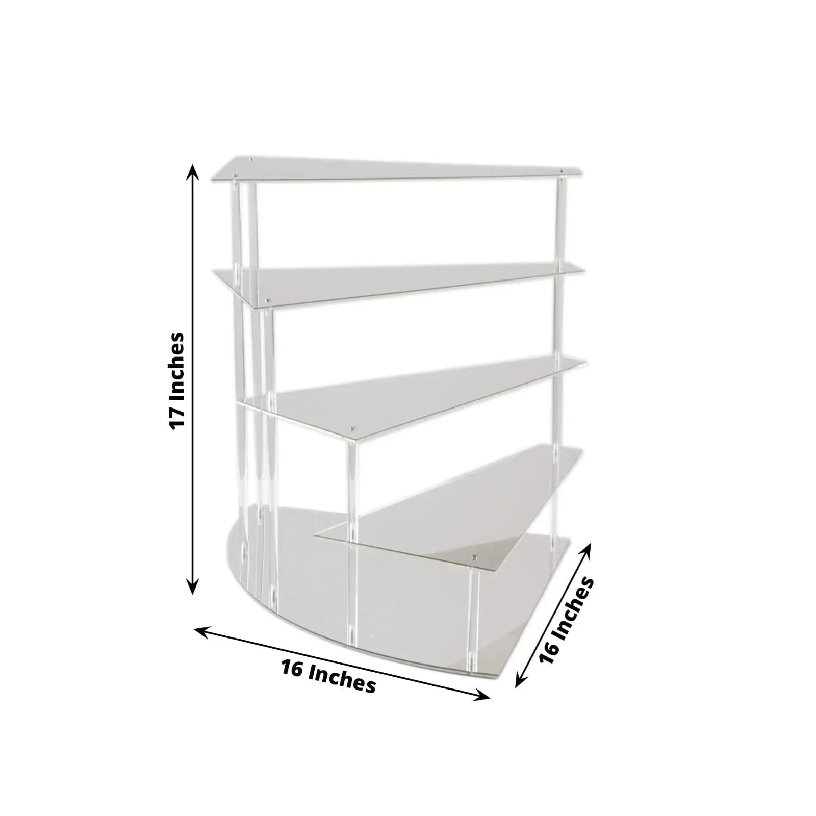 17 in Acrylic Cupcake Display Stand Spiral Stairway Design