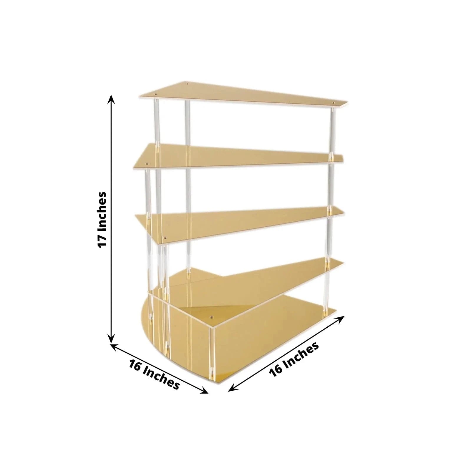 17 in Acrylic Cupcake Display Stand Spiral Stairway Design