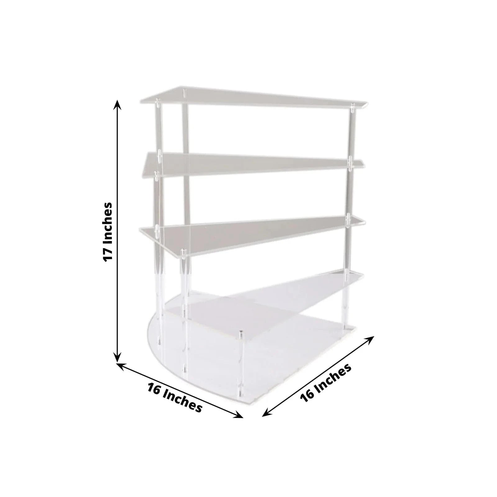 17 in Acrylic Cupcake Display Stand Spiral Stairway Design