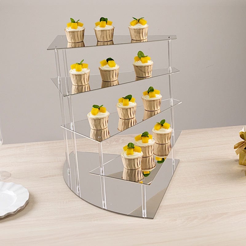 17 in Acrylic Cupcake Display Stand Spiral Stairway Design