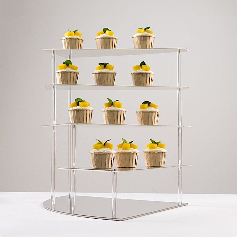 17 in Acrylic Cupcake Display Stand Spiral Stairway Design