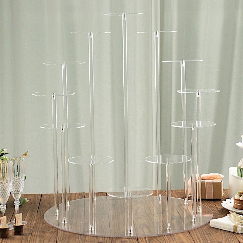 Clear Acrylic Cake Display Stand Centerpiece, Party Decoration Dessert  Table Decorations, Wedding Party Events Decor - Temu