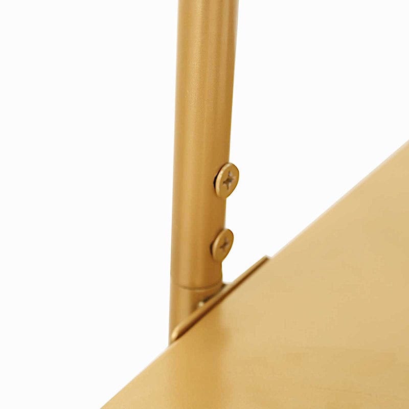 3-Tier Gold 6.5 ft Metal Arch Cupcake Dessert Display Stand