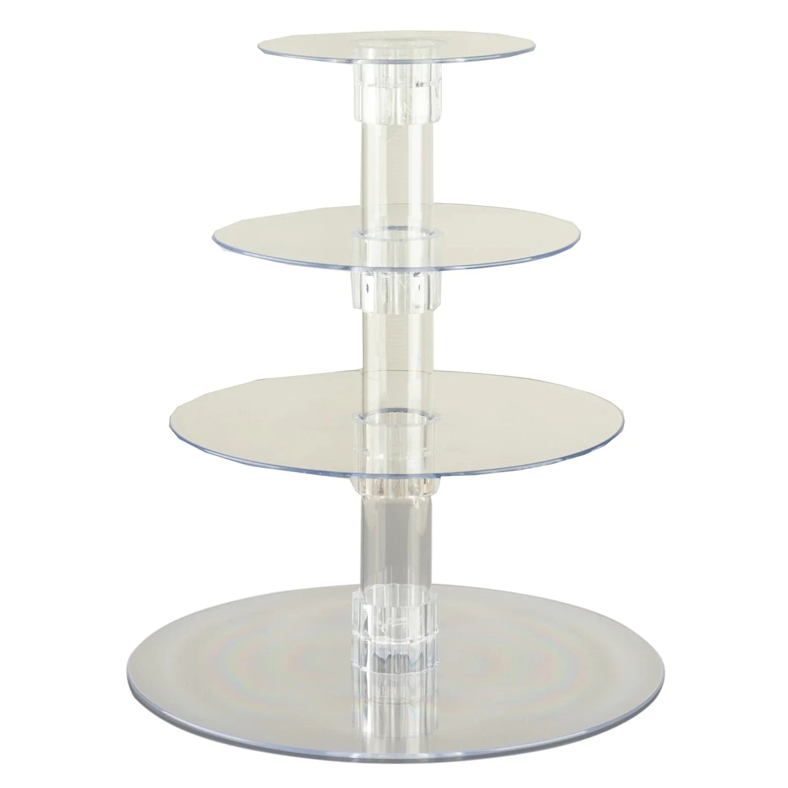 4 Tiers 14 in Clear Acrylic Cupcake Stand Set