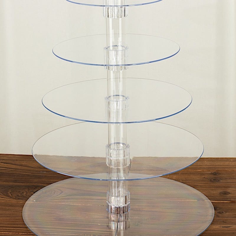 6 Tiers 22 in Clear Acrylic Cupcake Stand Set