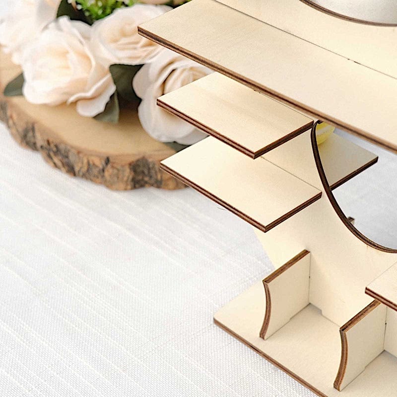 7 Tier 25 in Butterfly Shaped Wooden Dessert Display Stand