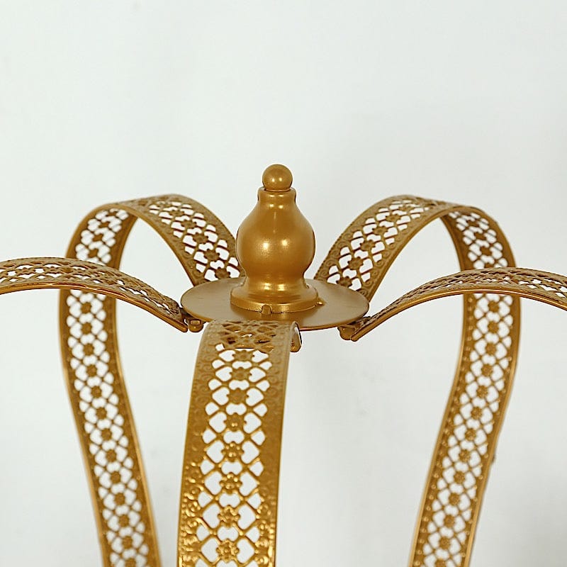 Gold Metal Crown Cupcake Dessert Display Stand