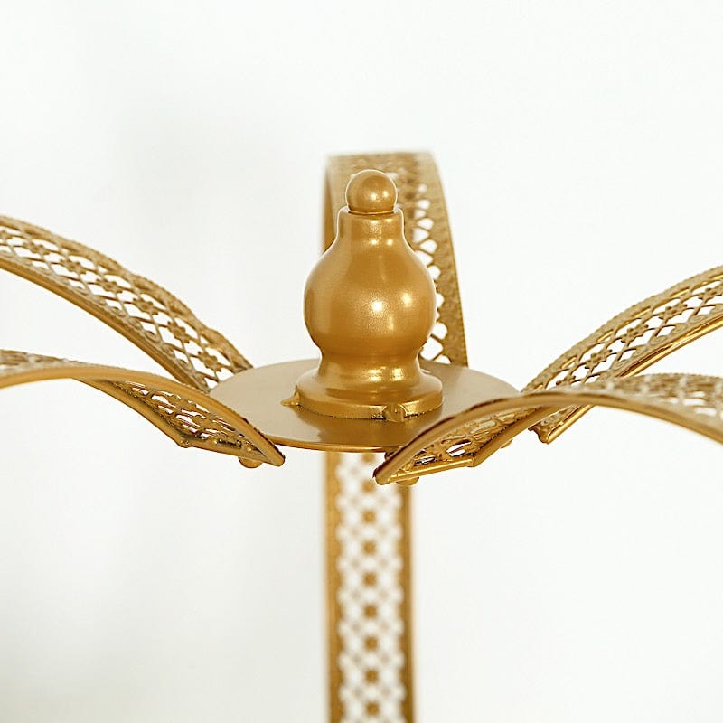 Gold Metal Crown Cupcake Dessert Display Stand