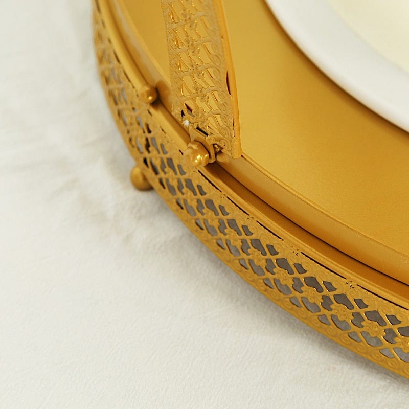 Gold Metal Crown Cupcake Dessert Display Stand
