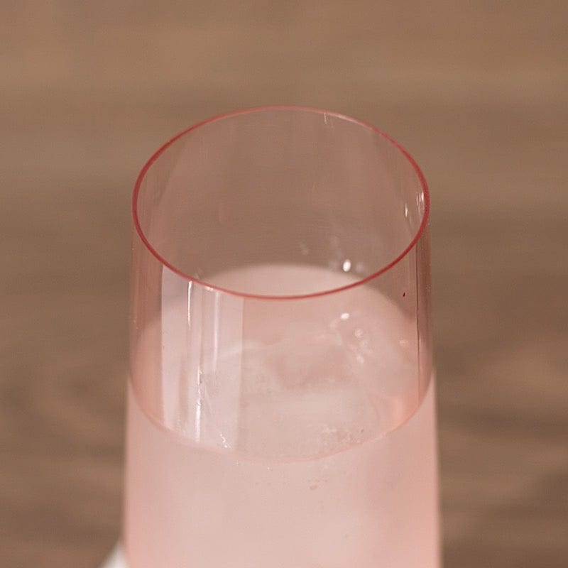 12 pcs 9 oz Disposable Plastic Champagne Stemless Flutes