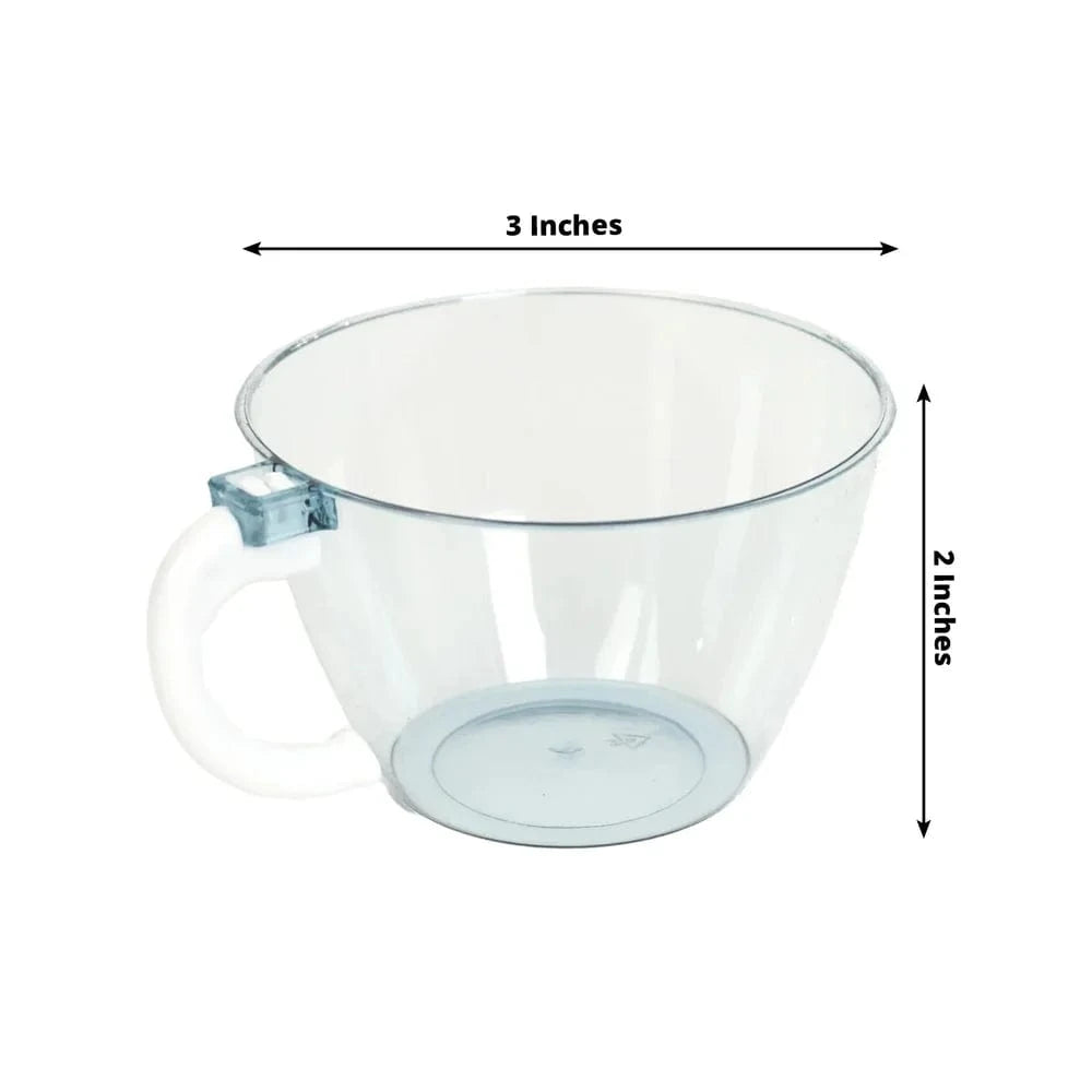 25 pcs 6 oz. Disposable Plastic Coffee Cups Glasses