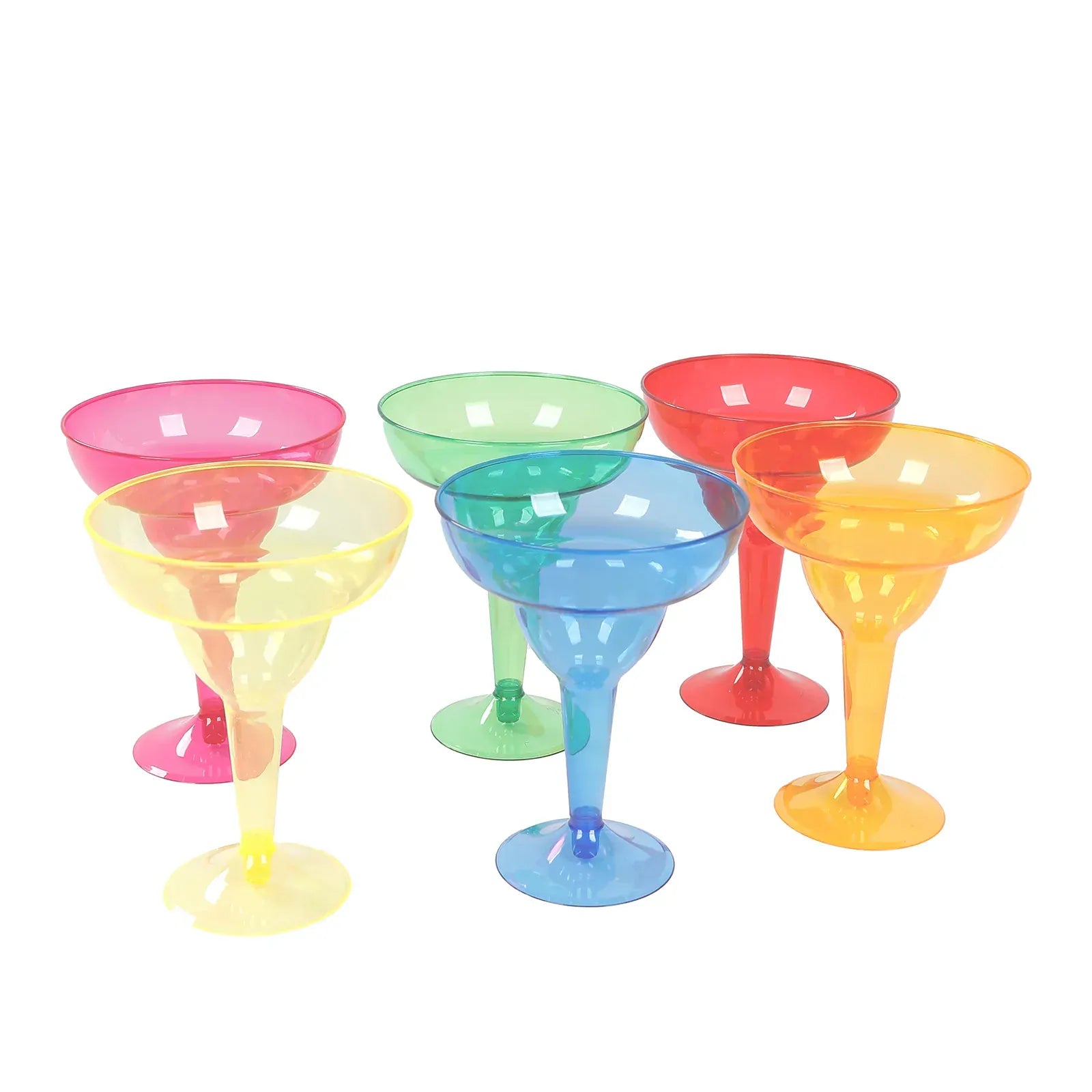 48 Assorted 12 oz Plastic Margarita Glasses