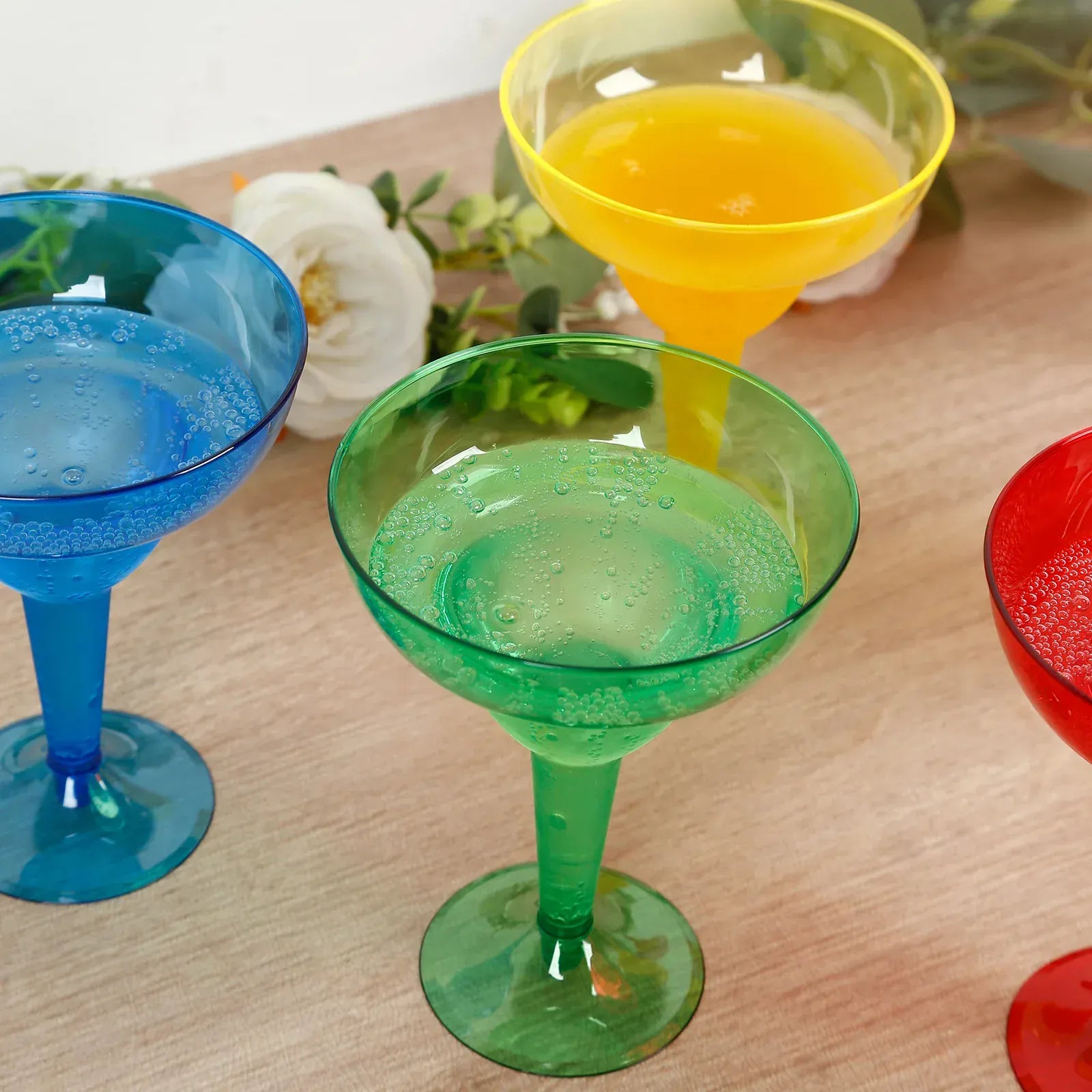 48 Assorted 12 oz Plastic Margarita Glasses