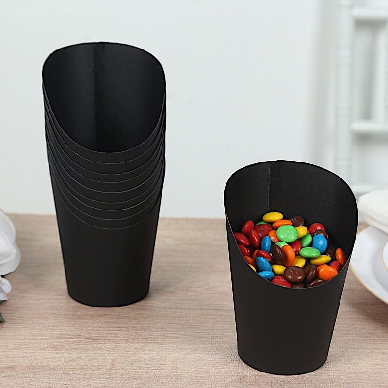 50 Natural 14 oz Round Disposable Paper Cups Popcorn Snack Boxes